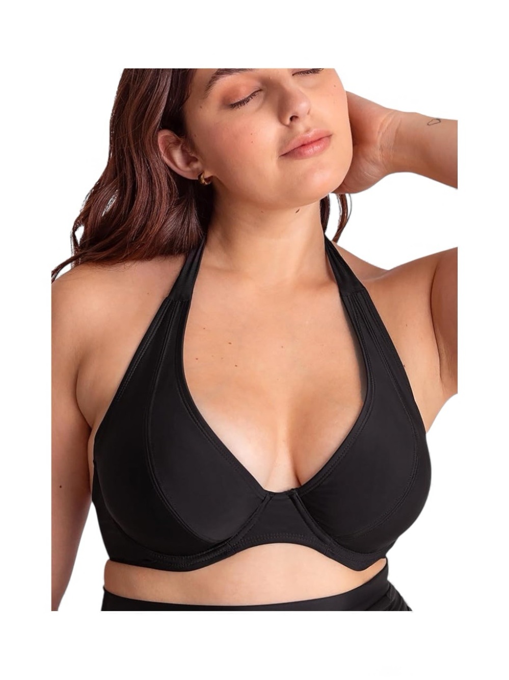 Shapermint Essentials Full Coverage Halter Bikini Top